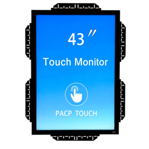 43 Inch Curved Gaming Monitor New Infrared 10/20 Point Multi Touch USB Interface 4:3 Aspect LCD Display